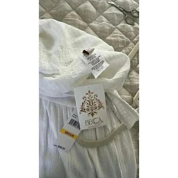 BECCA by Rebecca Virtue Ponza Smocked One Shoulder Cover Up Dress - Picture 6 of 6